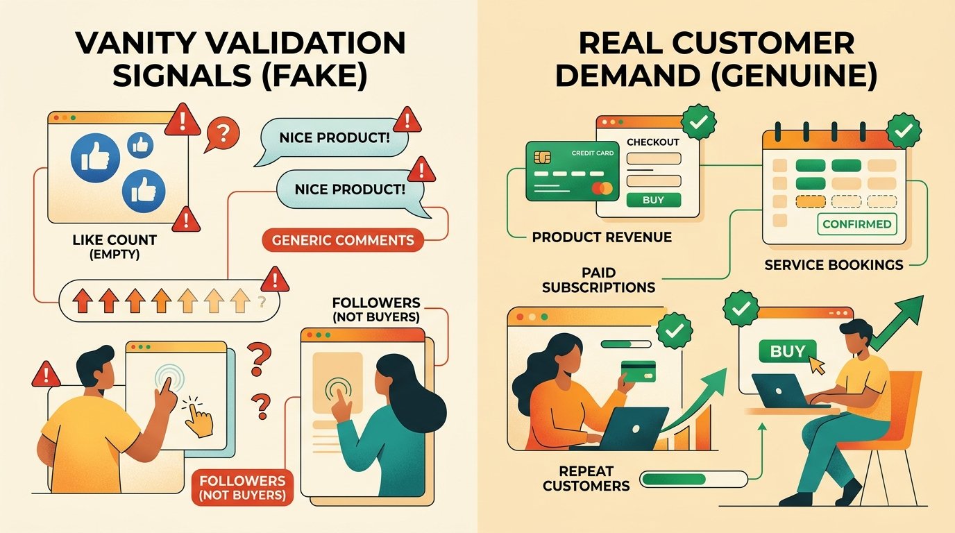 The 7 Fake Signals Founders Confuse with Real Product Demand