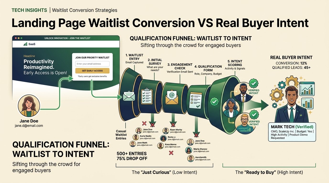 Why 90% of Landing Page Waitlists Lie (And How to Test Real Buyer Intent)